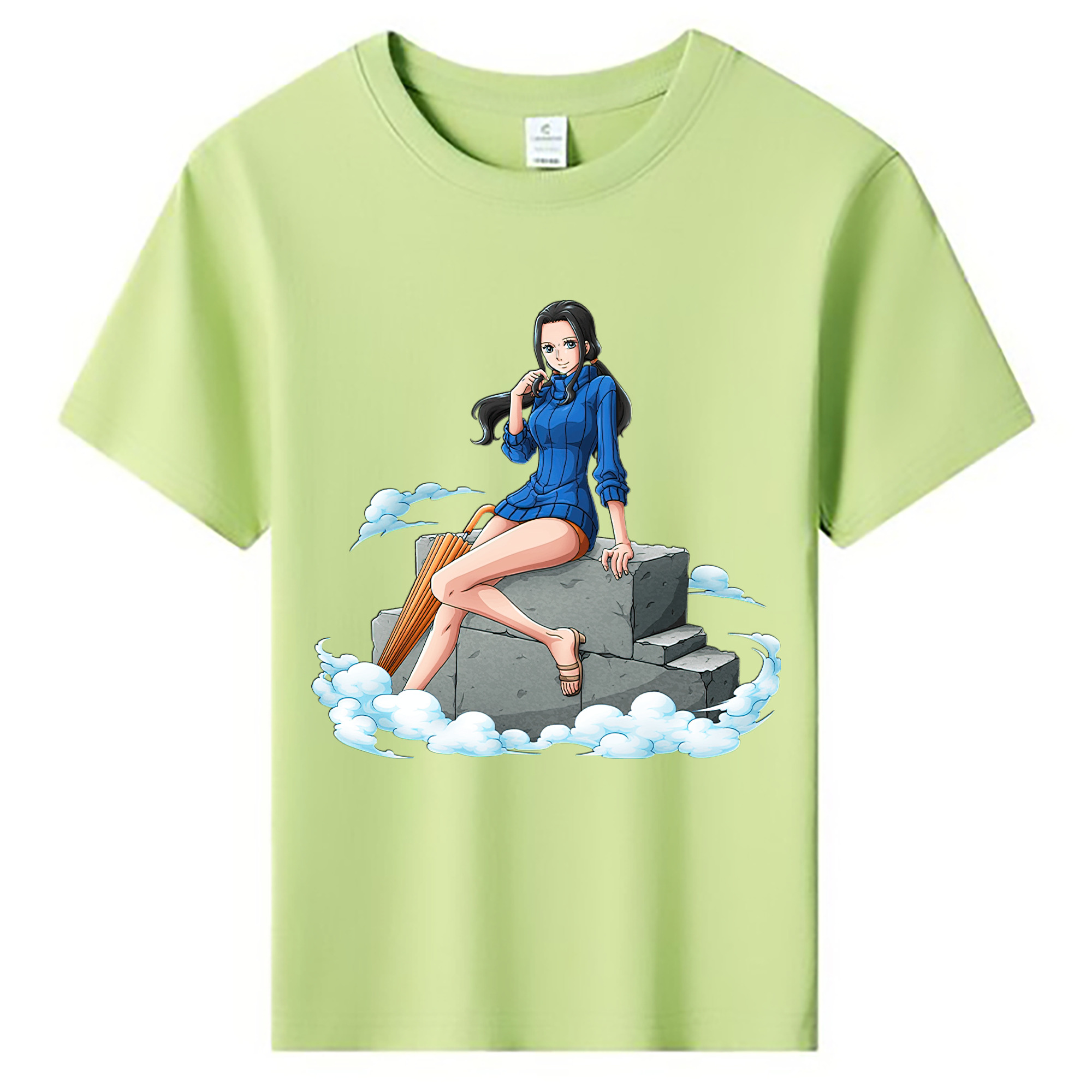 ワンピース ニコ・ロビン ONE PIECE Nico Robin 綿100％キッズTシャツ（フロントプリント）